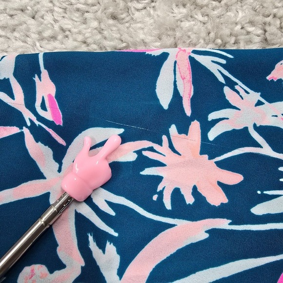 Lilly Pulitzer Charleigh Top Womens‎ Medium Floral V-Neck Balloon Sleeve Flowy - Picture 13 of 14